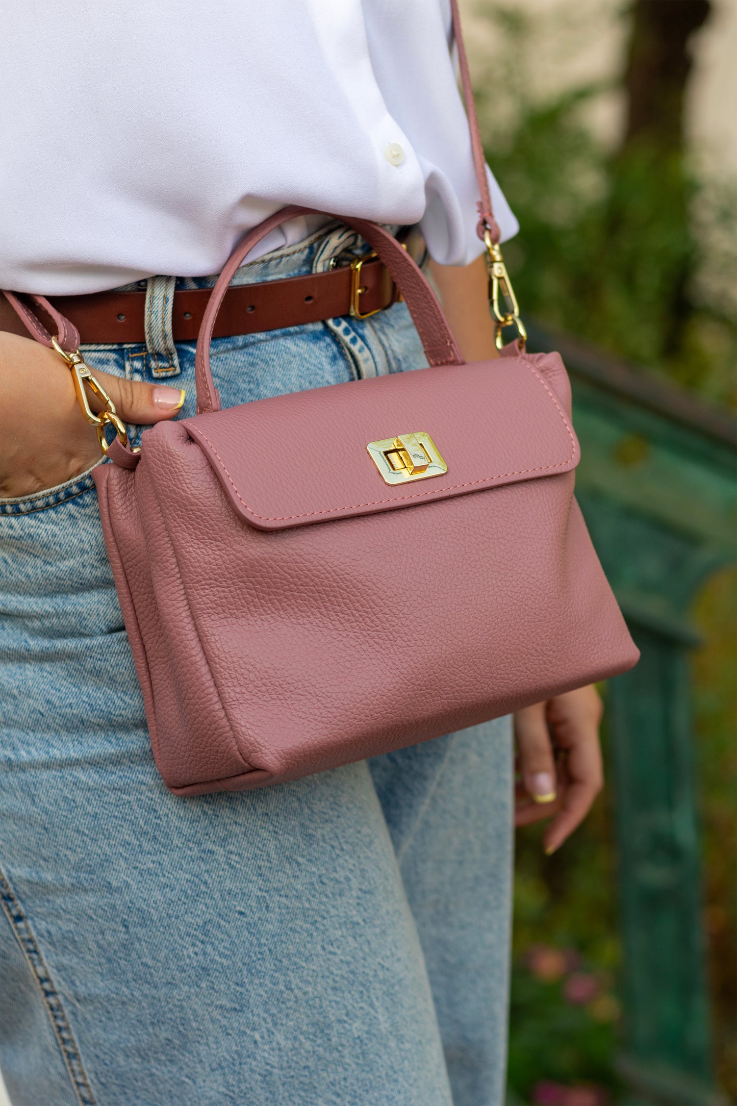 Sac Nassima — Cuir italien grainé, édition limitée