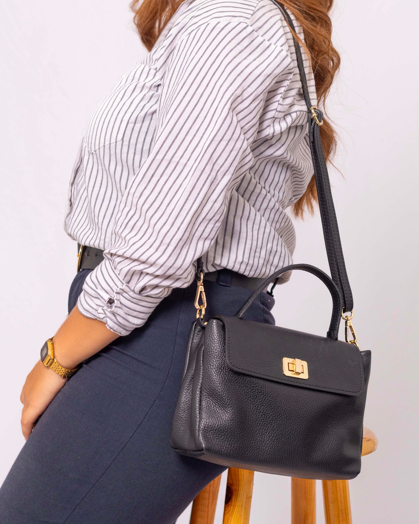 Sac Nassima — Cuir italien grainé, édition limitée