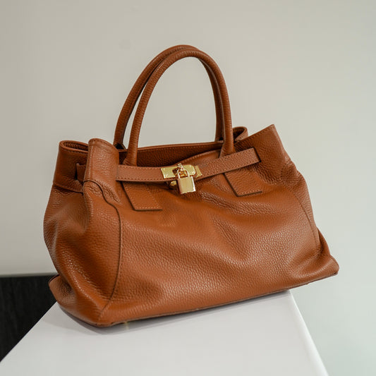 Sac Letty M – Cuir Brun Foncé | Édition Limitée
