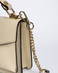 Nahla – Cuir Grainé Beige | Édition Limitée