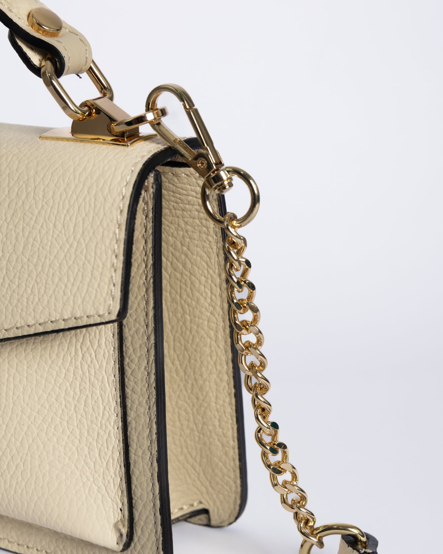Nahla – Cuir Grainé Beige | Édition Limitée