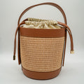 Sac Chloé M – Seau Raphia & Cuir Camel | Édition Limitée