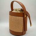 Sac Chloé M – Seau Raphia & Cuir Camel | Édition Limitée