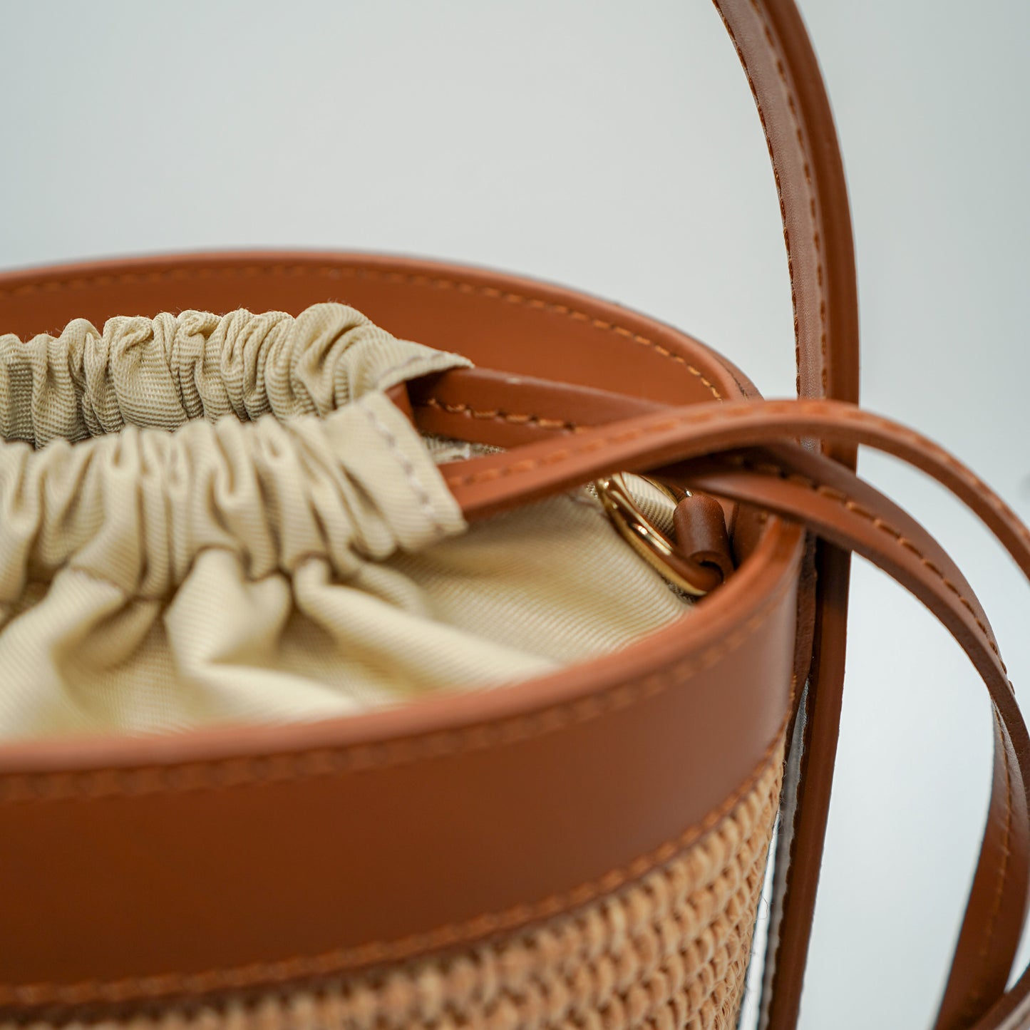 Sac Chloé M – Seau Raphia & Cuir Camel | Édition Limitée