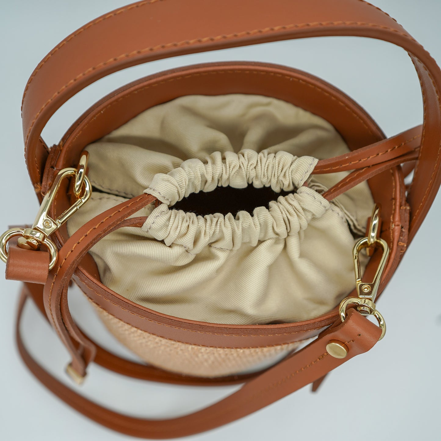 Sac Chloé M – Seau Raphia & Cuir Camel | Édition Limitée