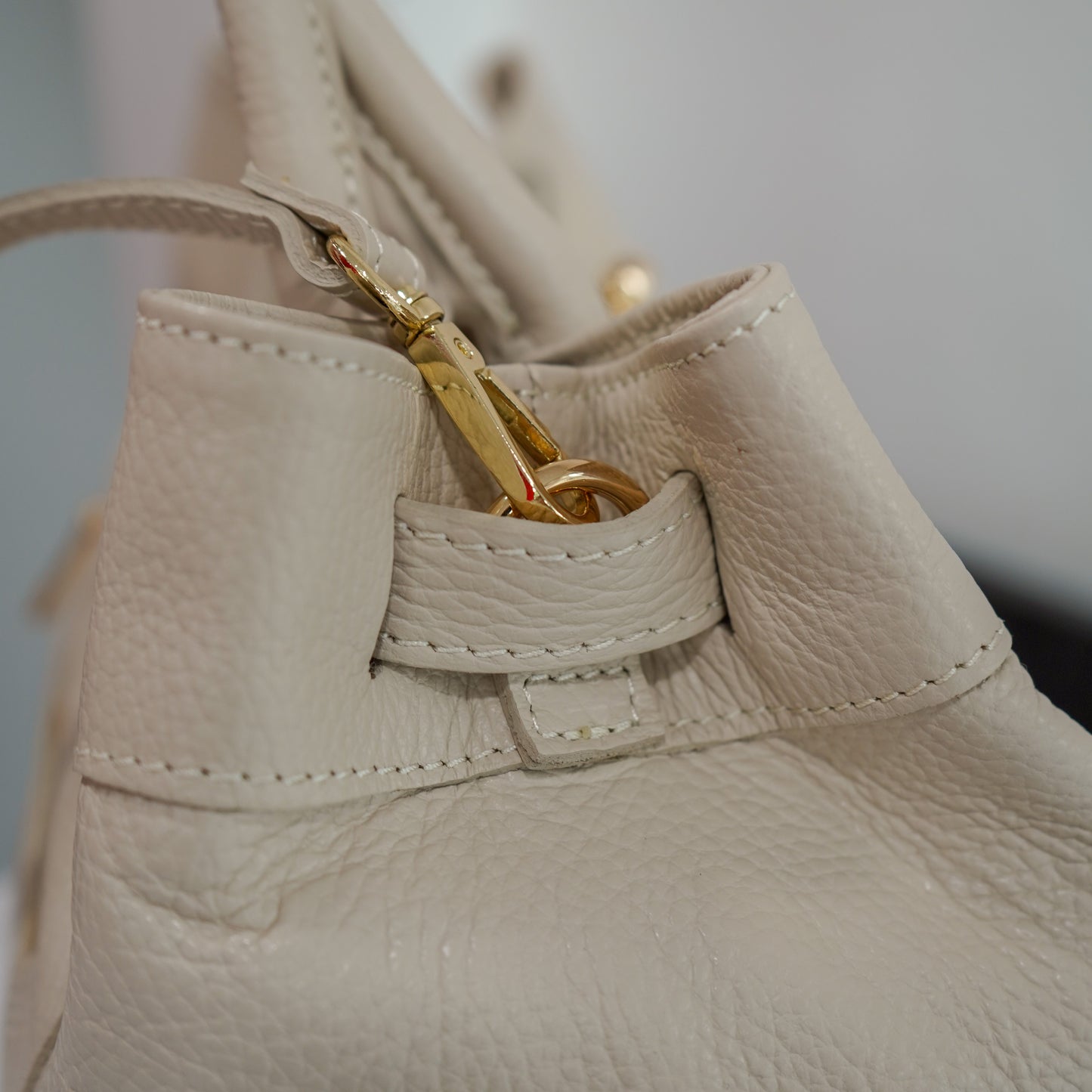 Sac Letty M – Cuir Latte | Édition Limitée
